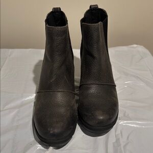 Sorel Joan of Arctic Chelsea Wedge Boot Charcoal Grey Women’s size 7